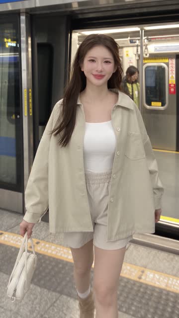 主角從列車走下月台