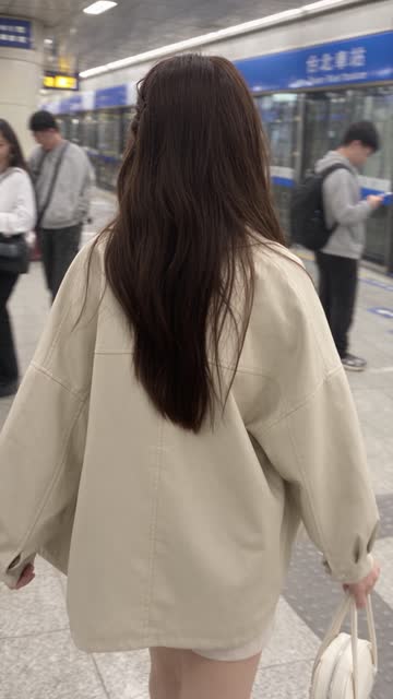 鏡頭繞到主角背後